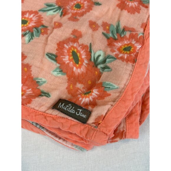Matilda Jane Baby Blanket Pink Floral Print SUPER Soft Lightweight READ - Picture 1 of 6